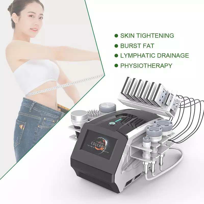 Popular 7 In 1 Vacuum Cavitation System Type And Weight Loss Radio Frequency Lipolaser Cavitation RF Slimming Beauty device