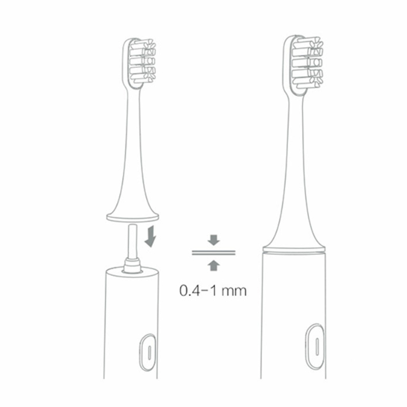 Toothbrushes Head 8PCS For XIAOMI MIJIA T100 Replacement Brush Heads Sonic Electric Toothbrush Vacuum DuPont Soft Bristle Suitable Nozzles 230906