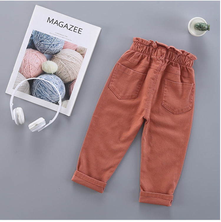 Trousers Children s radish pants spring autumn trousers baby kids girls elastic casual cotton P4 232 230906