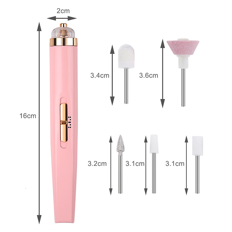 Nail Manicure Set Electric Drill Sander Machine Mill For With Light Art Pen Tools Gel Removing 24h Fast 230906