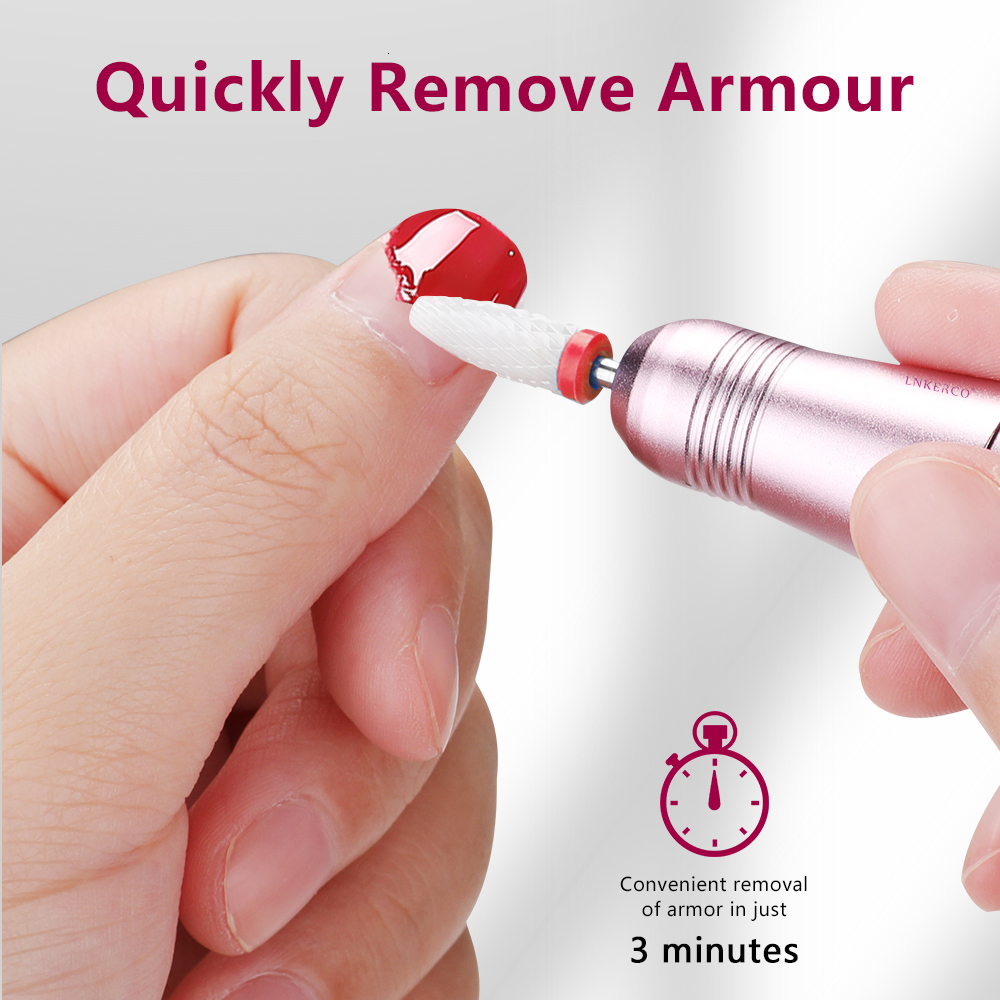 Nail Manicure Set Lnkerco 35000RPM Drill Machine Cordless Electric Sander Professional Milling Cutter For Gel Polishing 230906