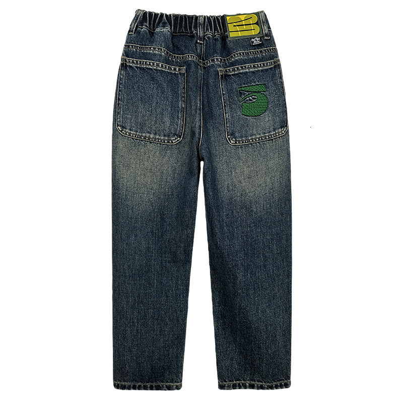 Jeans Children Clothing Casual for Boy Denim Pants Cotton Spring Autumn Elastic Waist Kids Baggy 4 6 7 8 10 12 Years 230905