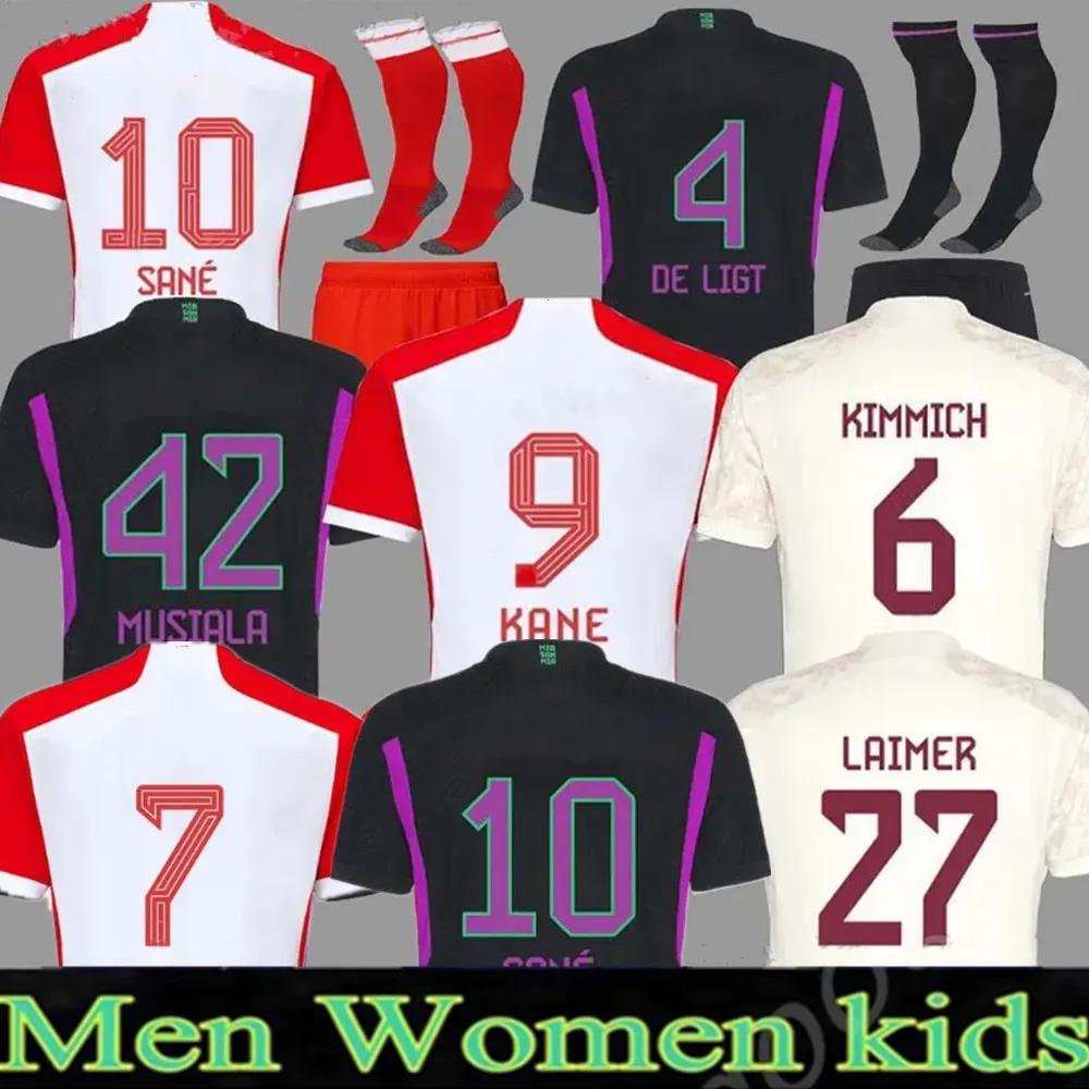23 24 MUSIALA soccer jerseys SANE 2023 2024 football shirt GORETZKA GNABRY BAYERNS mUNIch camisa de futebol men kids kits KIMMICH fans player sets