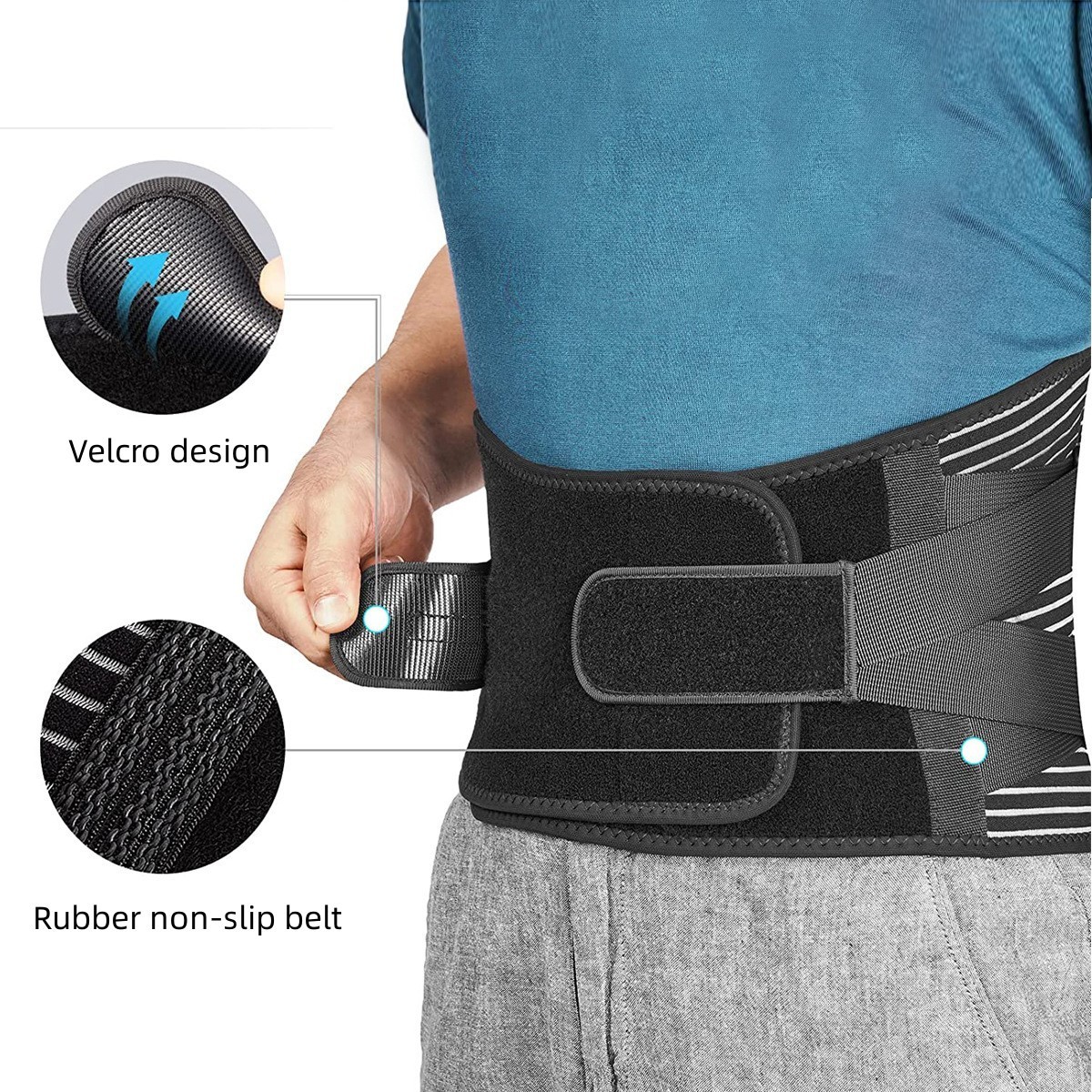Waist Support Lumbar Back Belt Gym Waist Support Men Orthopedic Corset Girdle Spine Decompression Strap Waist Trainer Lower Back Pain Relief 230905