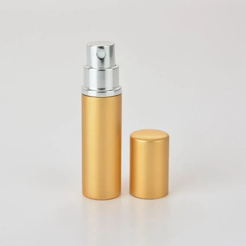5ml Perfume Party Favor Aluminium Anodized Compact Atomizer Fragrance Glass Travel Refillable Spray Bottle Sep01