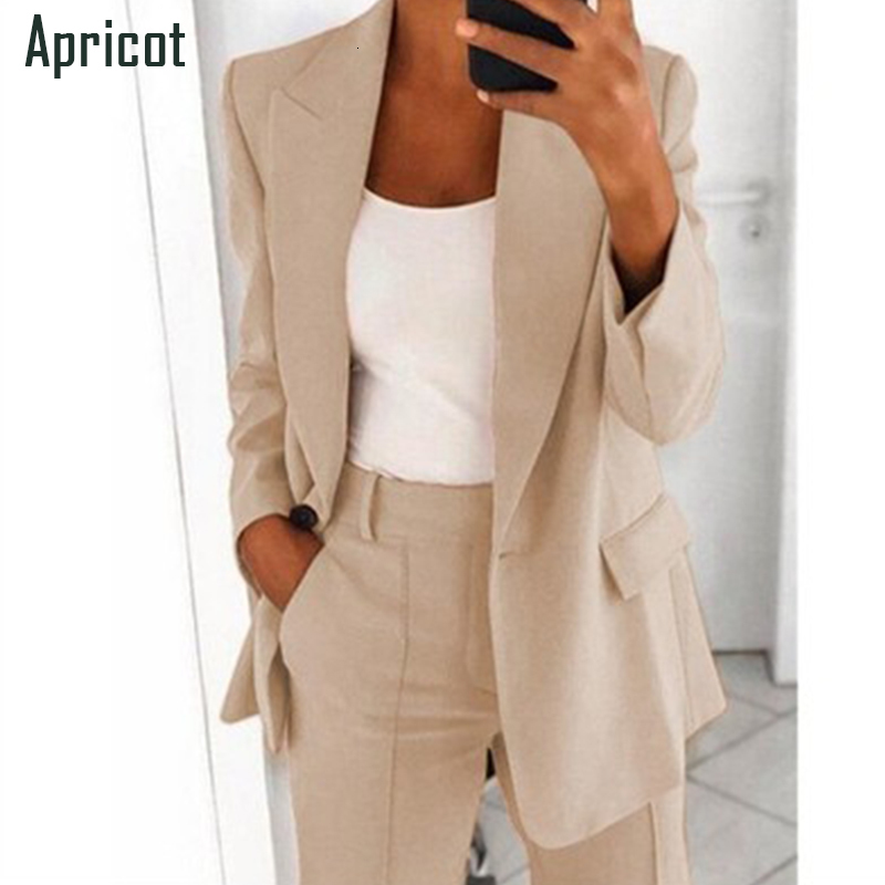 Womens Suits Blazers Blends Women Long VNeck Office Lady Jacket Fashion Lapel Slim Jacket Elegant Cardigan Female Full Sleeve Pocket Streetwear Jacket