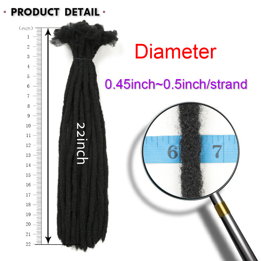 Human Hair Bulks 22 Inch Dreadlocks Crochet Braids Hair Synthetic Faux Locs For Men And Women Ombre Braiding Hair Extensions Hair Expo City 230906