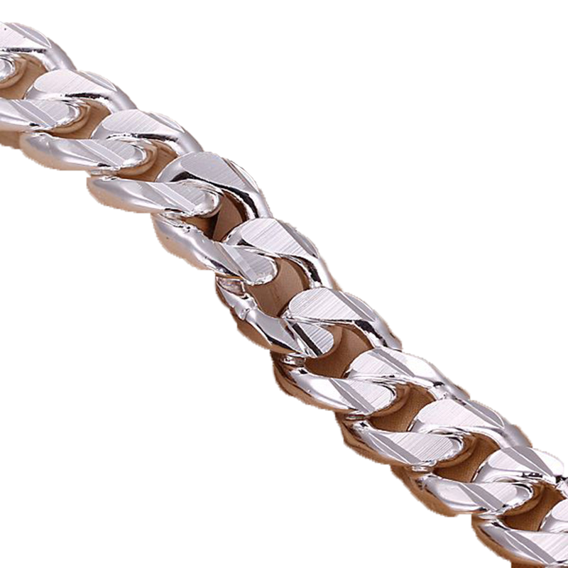 Fine 925 Sterling Silver BraceletXMAS New Style 925 Silver Chain Charm Bracelet For Women Men Fashion Jewelry Gift Link Italy Per