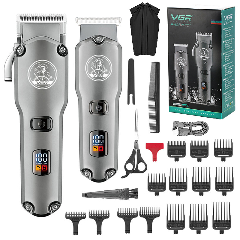 Electric Shavers Professional Combo Kits Hair Clipper Powerful Trimmer For Men Rechargeable Cordless Haircut Machine Lithium Ion 230906