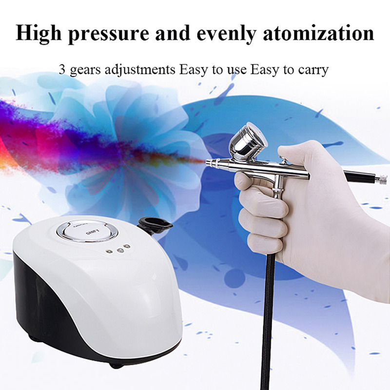 Face Care Devices Water Oxygen Air brush Injector Machine Face Steame Compressor Airbrush Makeup Tattoo Cake Spray Gun For Nail Art Desgin 230906