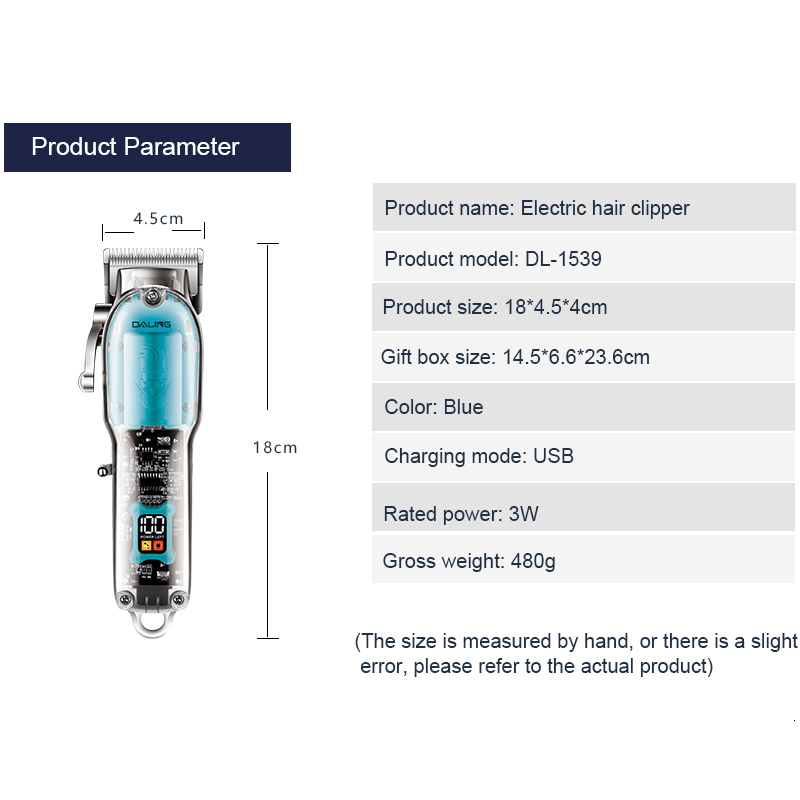 Electric Shavers Professional Cordless Hair Trimmer For Men Adjustable Rechargeable Clipper Cutting Machine Lithium Battery 230906