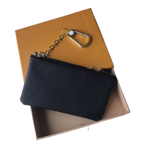 Top Quality Fashion 5 Colors KEY POUCH Coin Purse Damier Leather Holds Classical Women Men Holder Small Zipper Keys Wallets With B