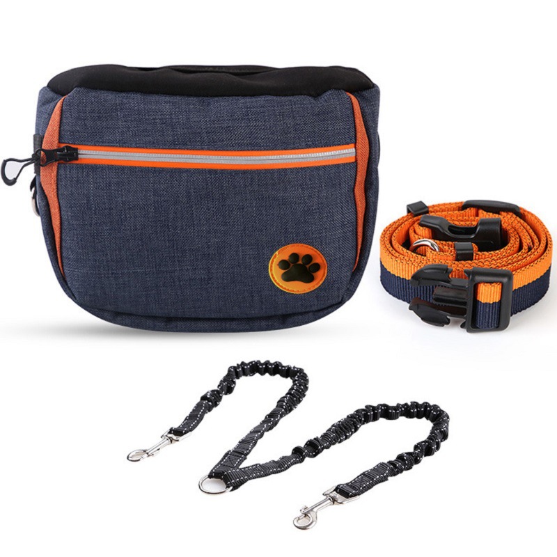 yuexuan dog cat pet training snack bag with builtin waste bag dispenser for outings perfect dog walking accessory