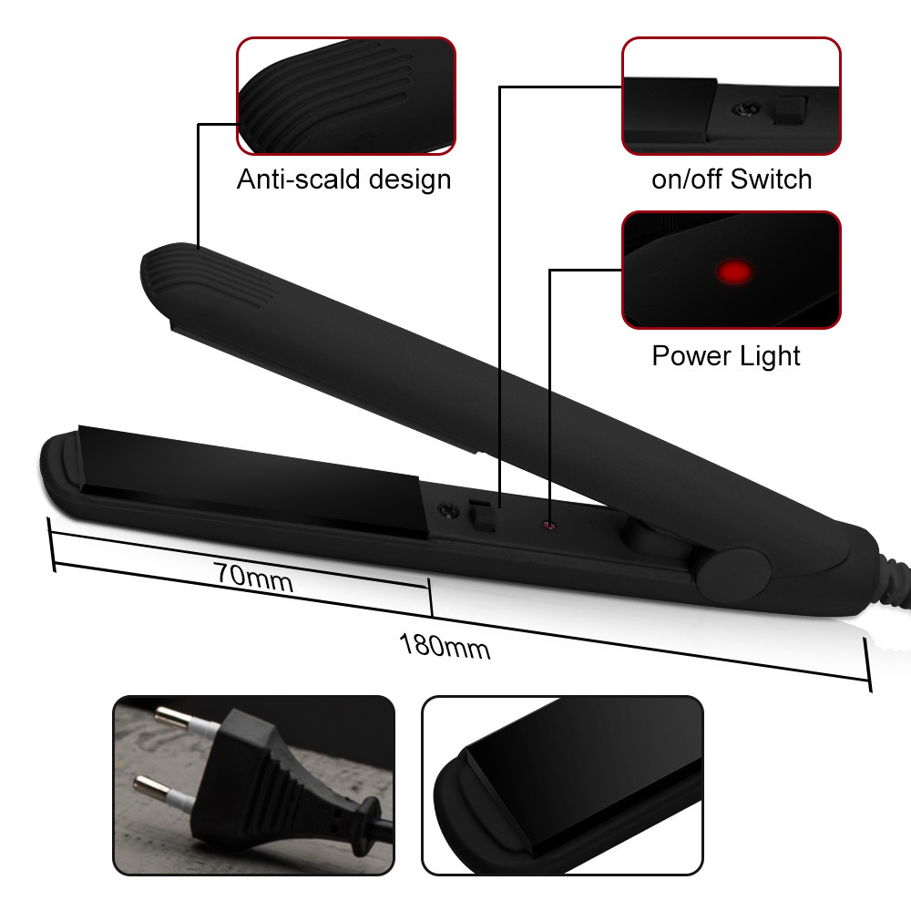 Hair Straighteners Electronic Ceramic Fast Straightener Portable Mini Flat Iron WetDryer Straightening Irons Professional 230906