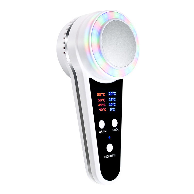 Cryotherapy Hot Cold Hammer Face Lifting LED Light Photon Facial Massager Skin Rejuvenation Beauty Care Wrinkle Remover Anti Aging Lead In Massage mac