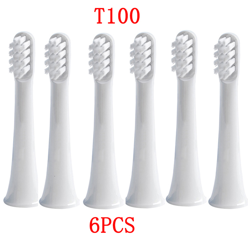 Toothbrushes Head 6Pcs Replacement ToothBrush Heads For Xiaomi Mijia T100 Smart Electric Toothbrush Waterproof Clean Whitening Healthy 230906