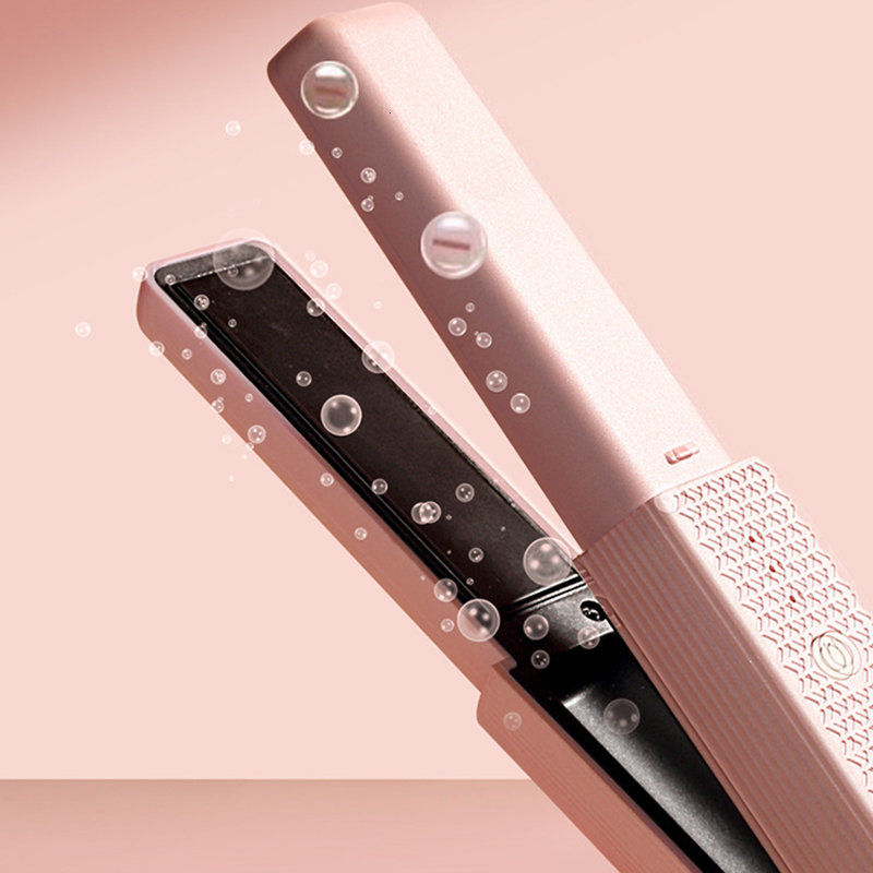 Hair Straighteners Straightener Cordless Usb Mini Ceramics Curler 3 Constant Temperature Portable Flat Iron for Travel 230906