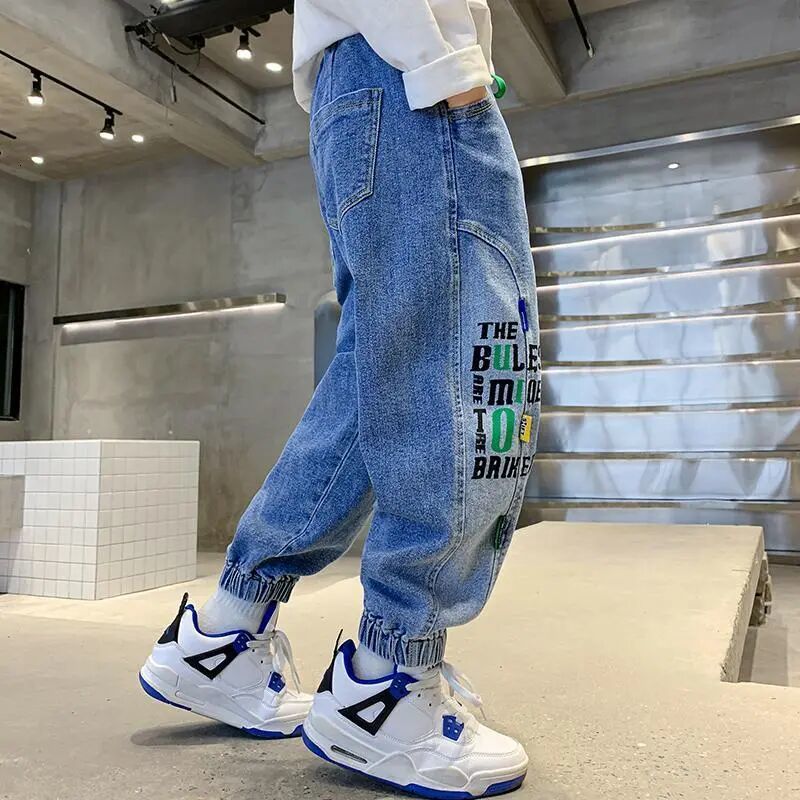 Jeans 412Y Boys Spring and Autumn Season Big Boys' Pants Style Handsome Fashionable Long 230905