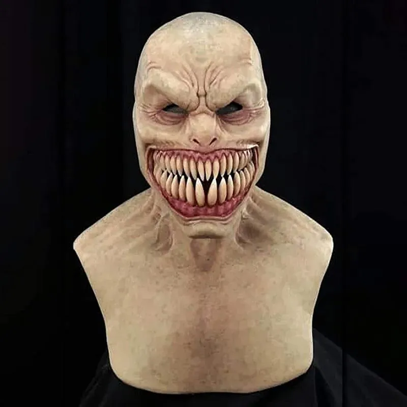 Party Mas Adult Horror Trick Toy Scary Prop Latex Mask Devil Face Cover Terror Creepy Practical Joke For Halloween Prank Toys CPA4602 906
