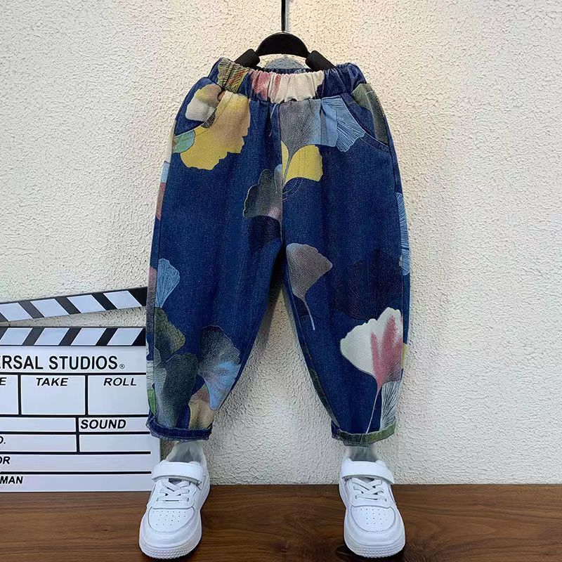 Jeans Kids Boys Fashion Clothes Ripped pants Denim Clothing Children Baby Boy Cowboy Long Trousers AS23 230905