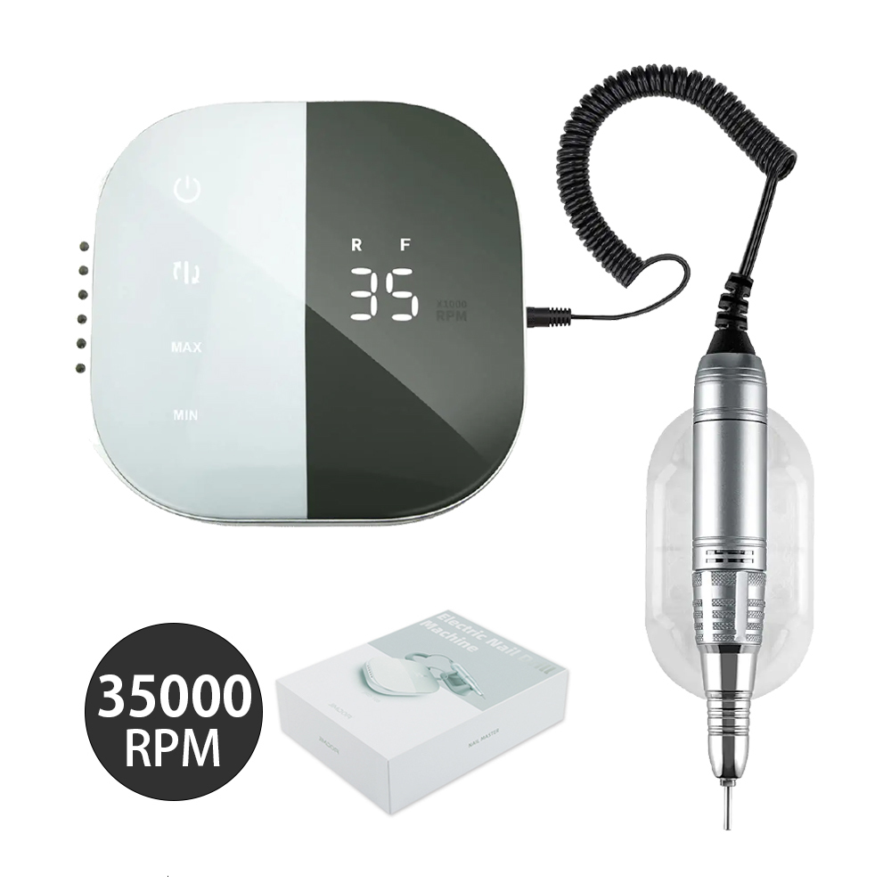 Nail Manicure Set 35000rpm Electric Drill Machine Professional Powerful Apparatus for Home Salon 230906