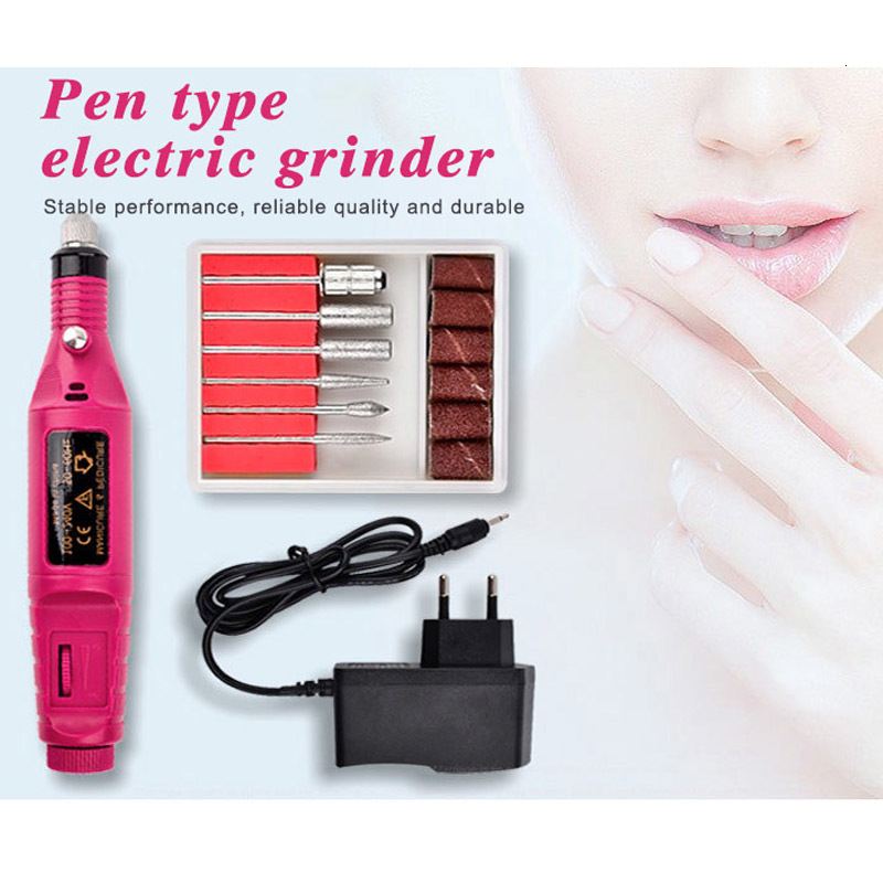 Nail Manicure Set 1 Professional Electric Drill Machine Milling Cutter Art File Grinder Grooming Kits Polish Remover 230906