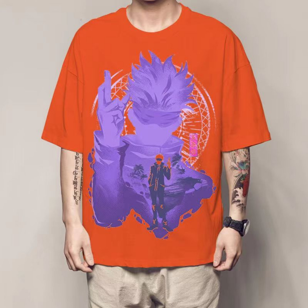 Men's TShirts Gojo Satoru Anime Tshirts Jujutsu Kaisen Manga Graphic Oversized Men Cotton Short Sleeve Tee Women Top Summer Couple Clothing 23090