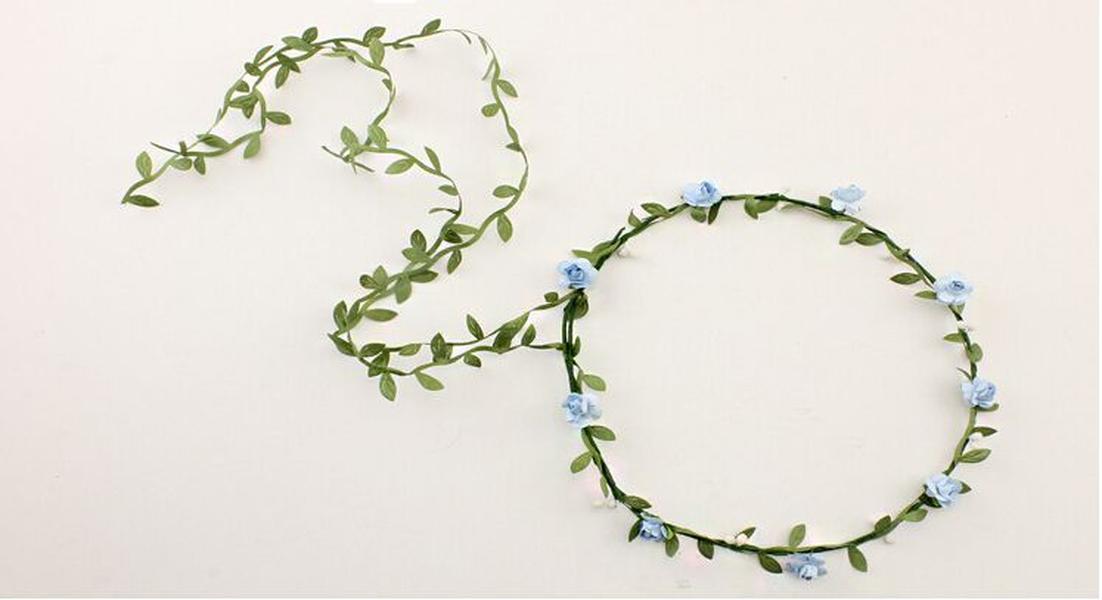 Fairy Leaves Rattan Wedding Garlands Bridesmaid Bridal Headband Flower Crown Bohemia Beach Head Flower Girl Accessories ZZ