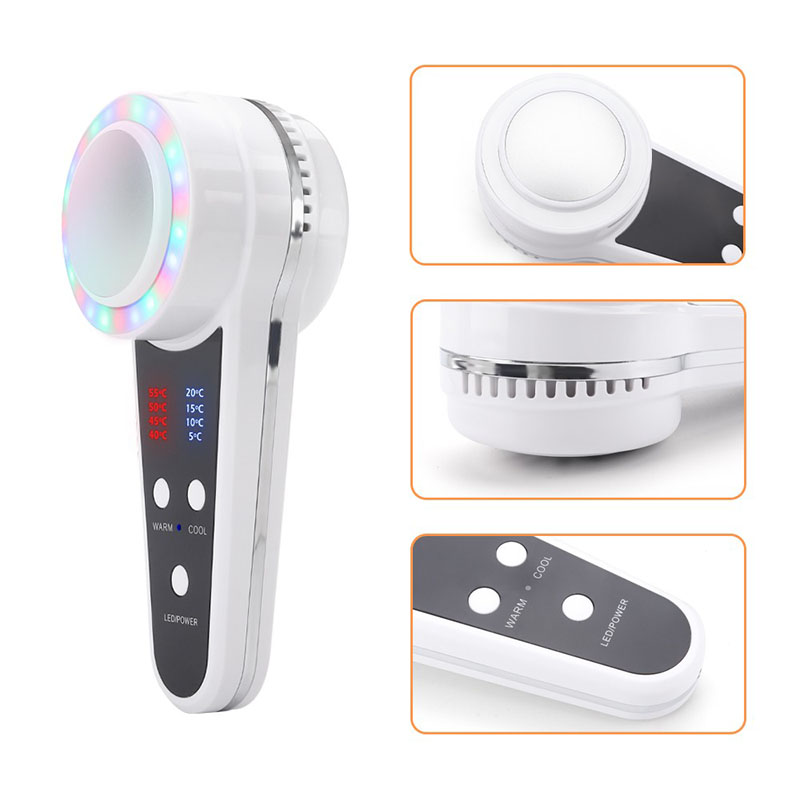 Face Care Device Anti-aging Hot Cold Hammer Cryo therapy Blue Photon Acne Treatment Skin Beauty Massager Lifting Rejuvenation LED Light Therapy
