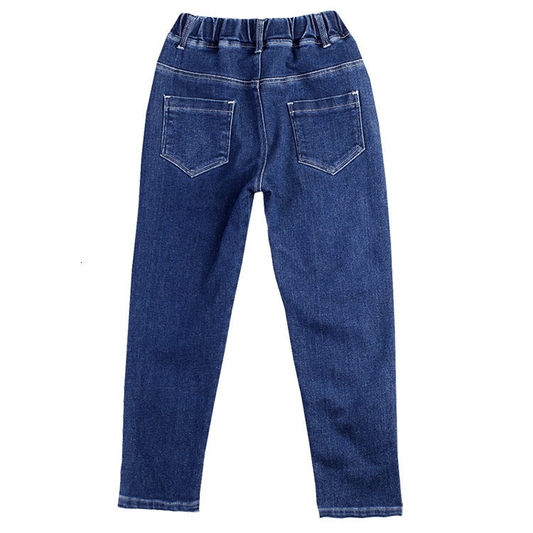 Jeans Oversized For Boys Teenagers Clothes Spring Casual Solid Elastic Waist Cotton Children'S Pants High Quality 230905