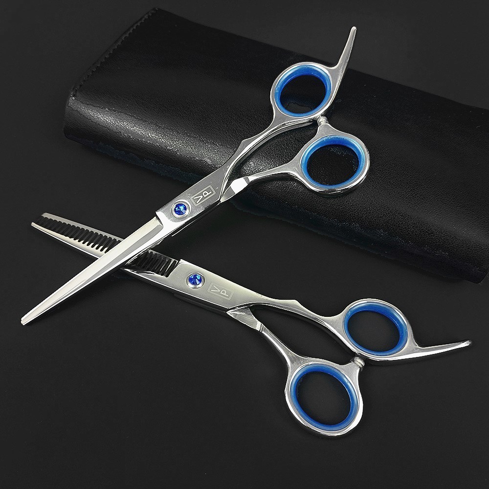Scissors Shears Professional Hairdressing Haircut 6 Inch 440C Barber Shop Hairdresser's Cutting Thinning Tools High Quality Salon Set 230906