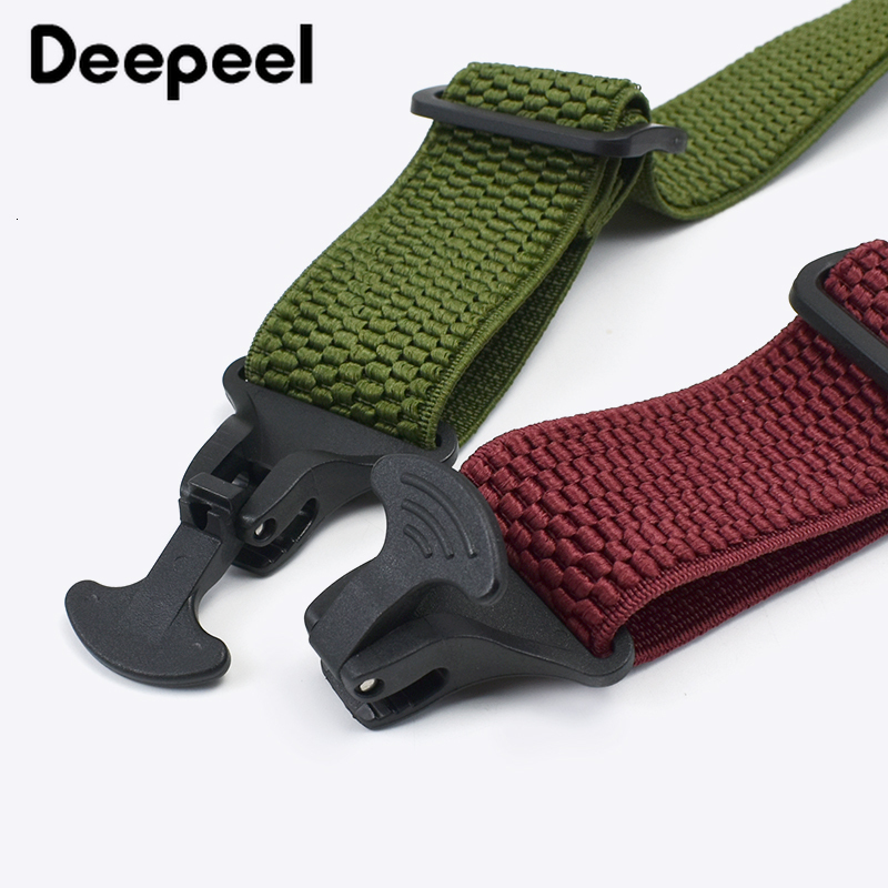 Suspenders 1Pc 3.5*120cm Men's Suspender Adult 4 Clips Mens Suspenders X Type Elastic Adjustable Strap Wide Braces Work Male Jockstrap 230907