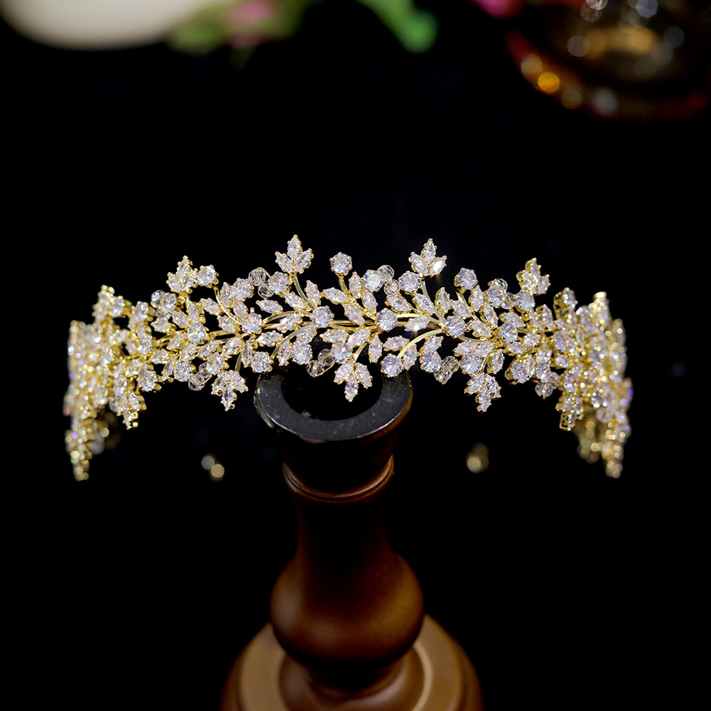 Wedding Hair Jewelry Bridal Headwear Hair Accessories JewelryCrowns For Women Wedding AccessoriesCubic Zirconia CrownTiaraBridesmaid Gift 230907