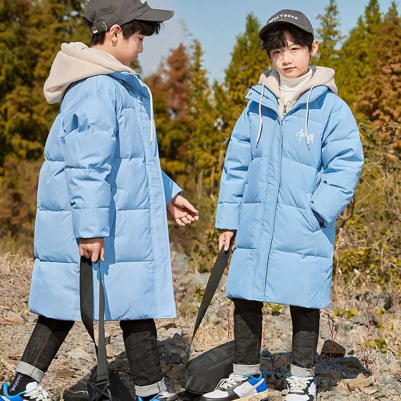 Down Coat Winter Kids Girls Long Coats Children Boys Jackets Fashion Thick Hooded White Down 2-14Y Teenagers Overcoat Parkas R230905
