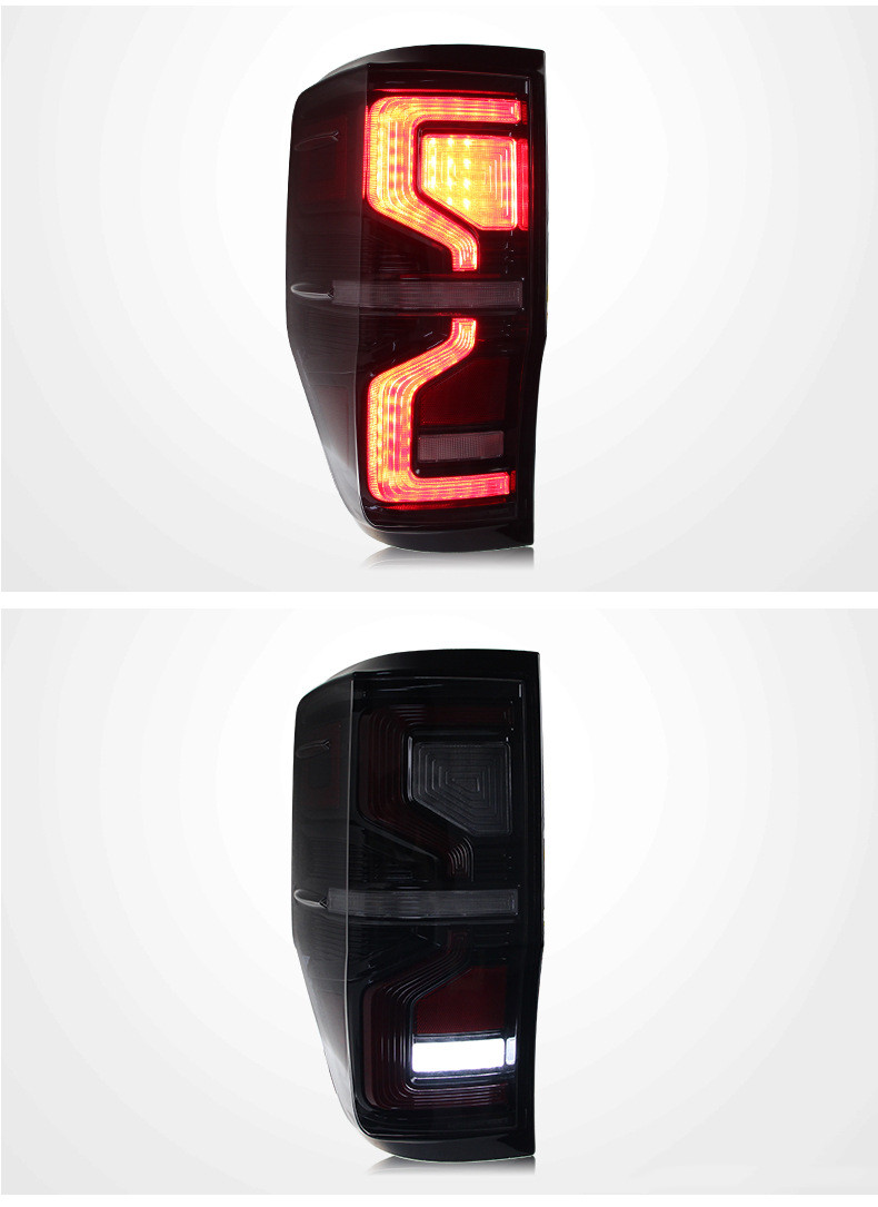 Car Taillight For Ford Ranger Tail Lamp Assembly T7 Upgrade LED Turn Lamp Running Brake Reverse Stop Lights