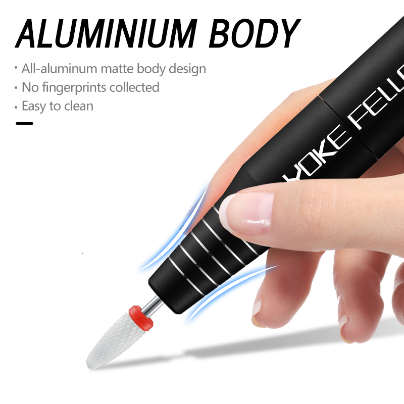 Nail Manicure Set 30000RPM Electric Nail Drill Machine USB Nail Polish Pen Manicure Tool Portable Nail File Milling Cutter Equipment For Salon 230809