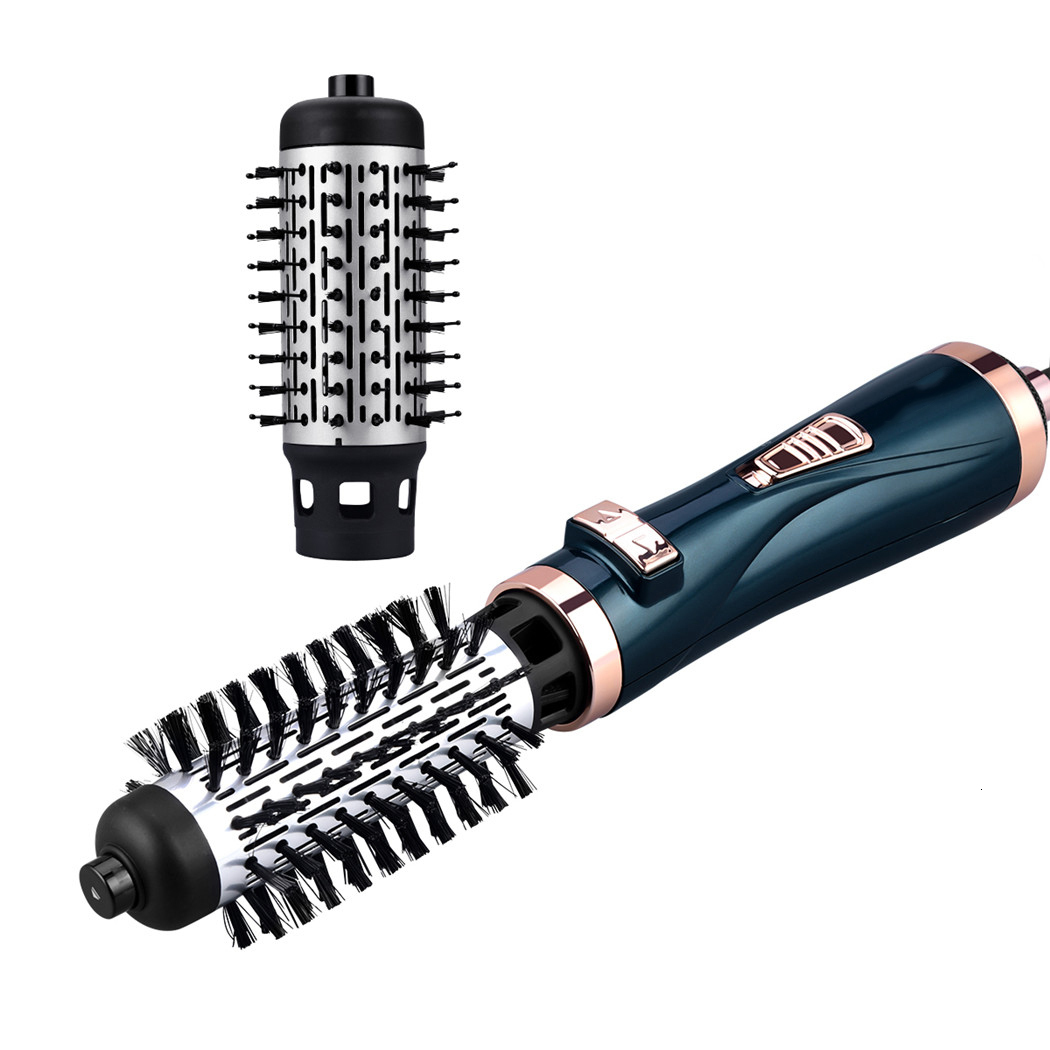Hair Dryers One Step Blower Brush Rotating Dryer Blow Air Comb 3 In 1 Straightening Curling Iron 230906