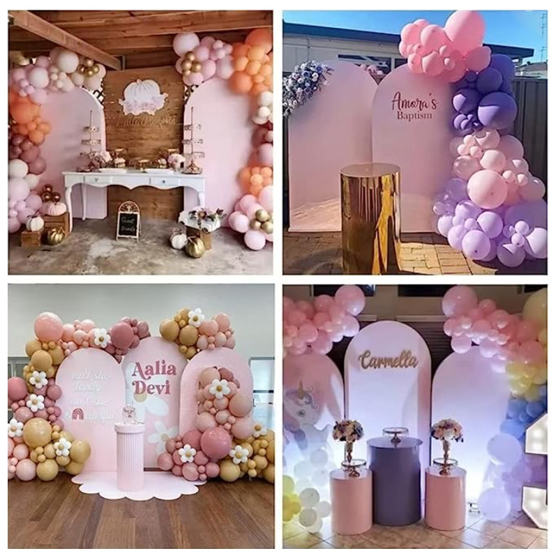 3 Arches With 3 Covers Outdoor Lawn Wedding Decoration Props Welcome Backdrops Frame Flower Fabric Arch Birthday Party Home Partition Backgrounds Fash