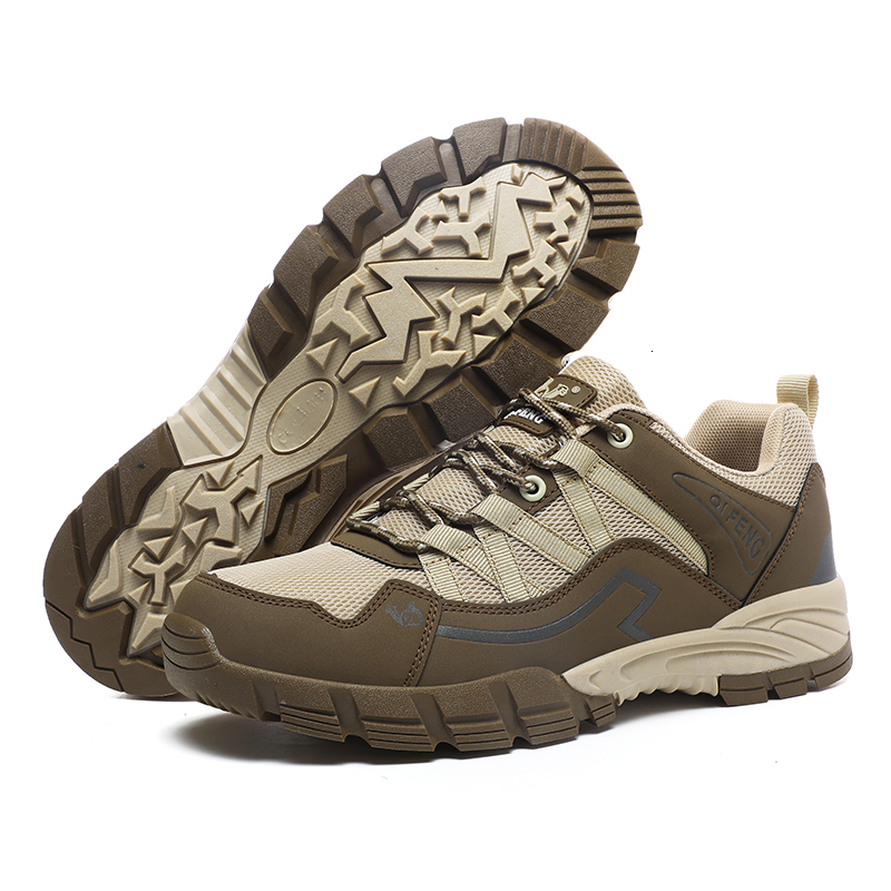 Boots Outdoor Men Boots Leather Men Sneakers ankle Boots Women Male Hiking Boots Work Shoes High Top Climbing work Boots 230907
