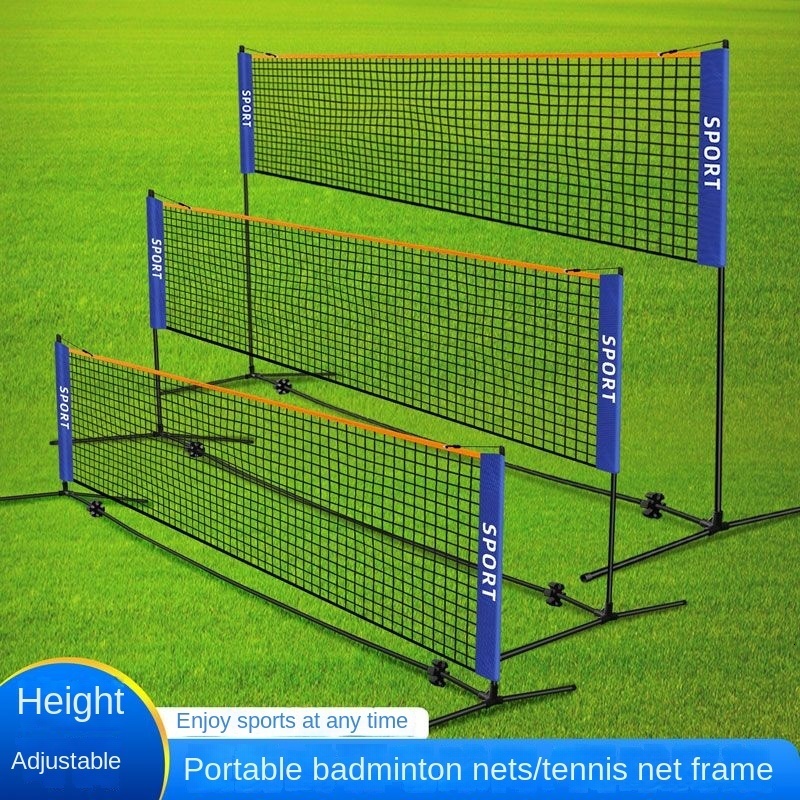 Badminton Sets Portable Badminton Net Easy Setup Volleyball Net For Tennis Pickleball Training Indoor Outdoor Sports Drop 230907