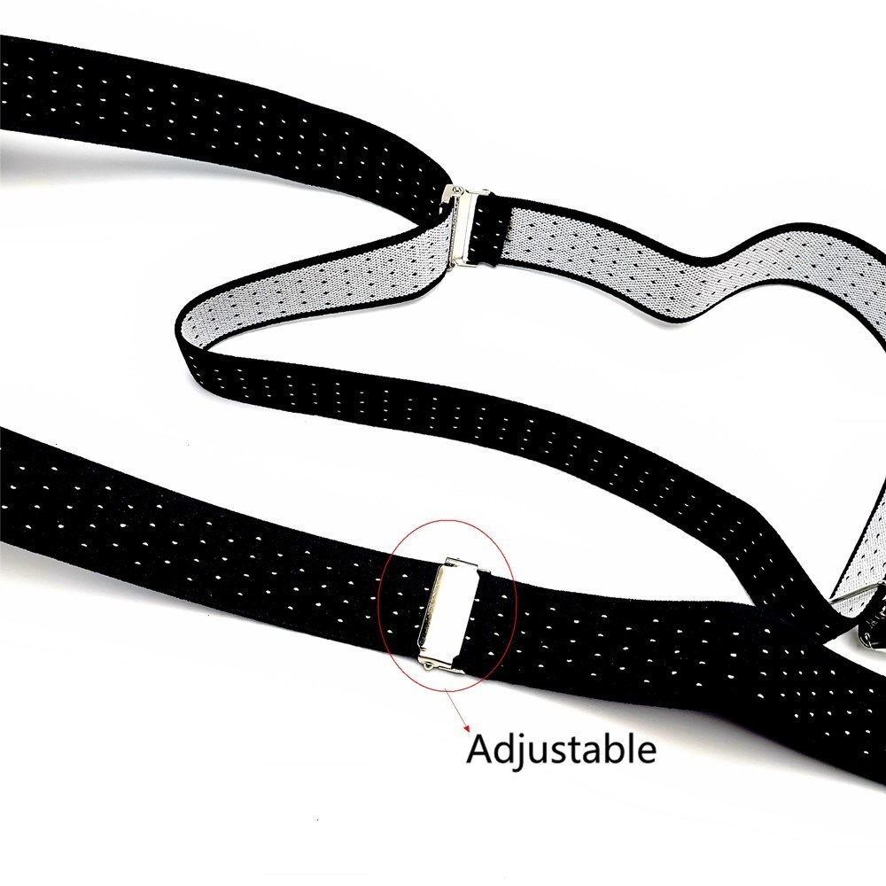 Suspenders 2.5CM Wide X Back Unisex Dot Suspenders Men Women Adjustable Elastic Tirantes Hombre Kids Children Pants Holder Wedding Wear 230907