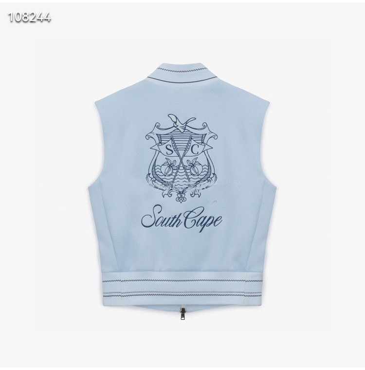 Golf Jackets South Cape Golf Women Vest Top Early Autumn Thin Leisure Sports Slim-fit Zipper Vest Golf Coat 230907