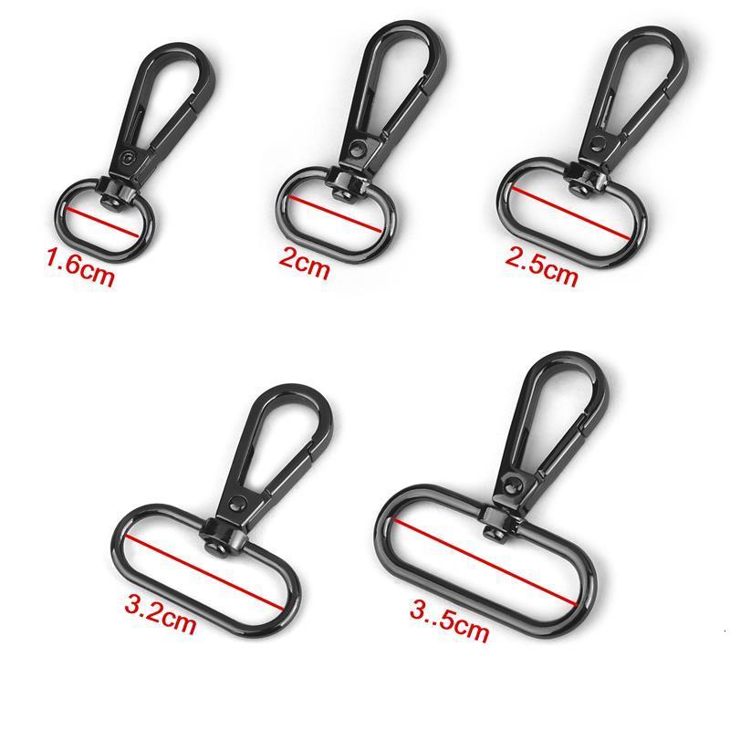 Buckles 5pcs 1.622.53.23.5cm Metal Bags Strap Buckles Lobster Clasp Collar Carabiner Snap Hook DIY KeyChain Bag Part Accessories 230907