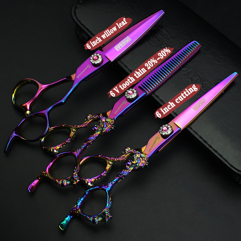 Scissors Shears 55677589 inch Hair Cutting shears Hairdressing Thinning razor Salon Barber set 230906