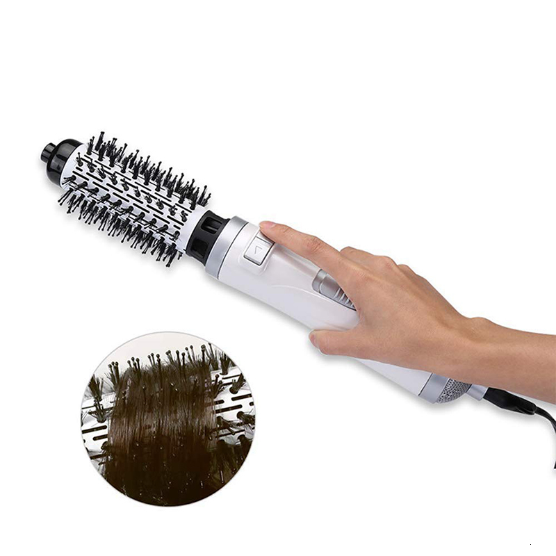 Hair Dryers 2 In 1 Dryer Brush Rotating Negative Ion Blower Ceramic Curler Volumizer Electric Air Styler 230906