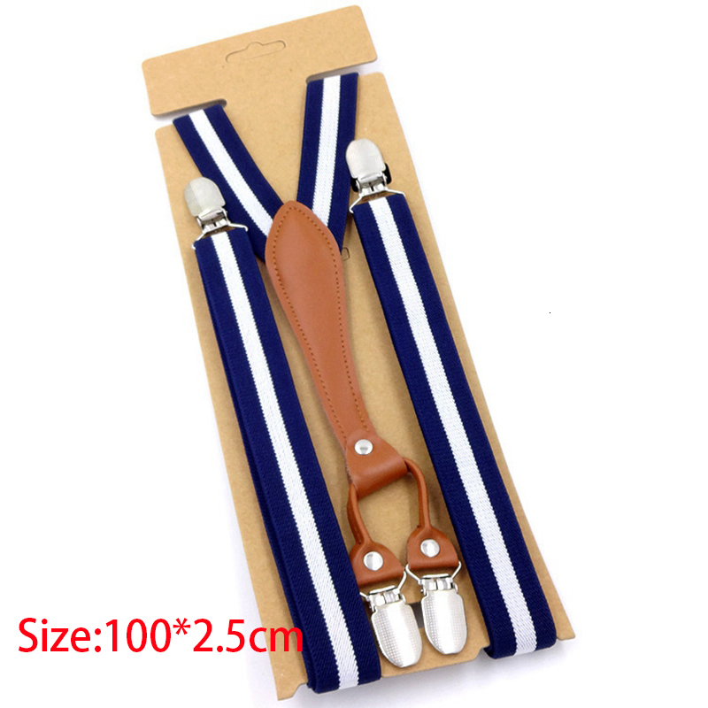 Suspenders Fashion Suspenders Men Women Adult Leather Trimmed End Y Back Adjustable Elastic Trouser Braces Strap Belt Wedding Party 230907