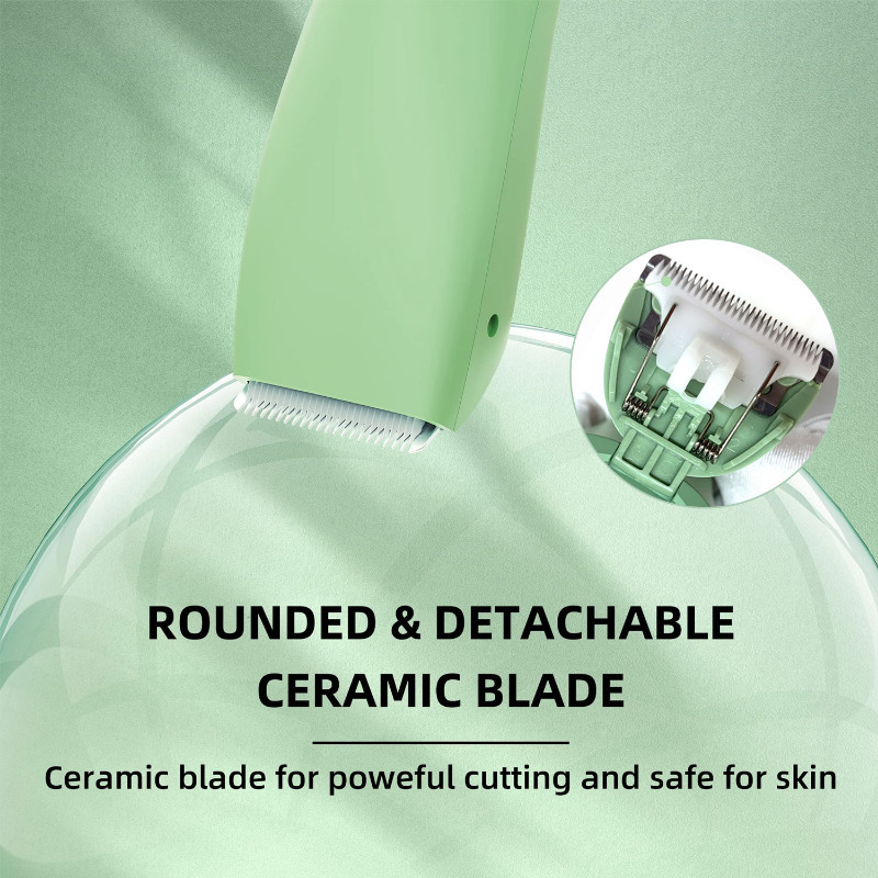Electric Shavers Body Hair Trimmer for Men Balls Waterproof Green Shaver Machine Man Shaving Groin Trimmers Sensitive Areas 230906