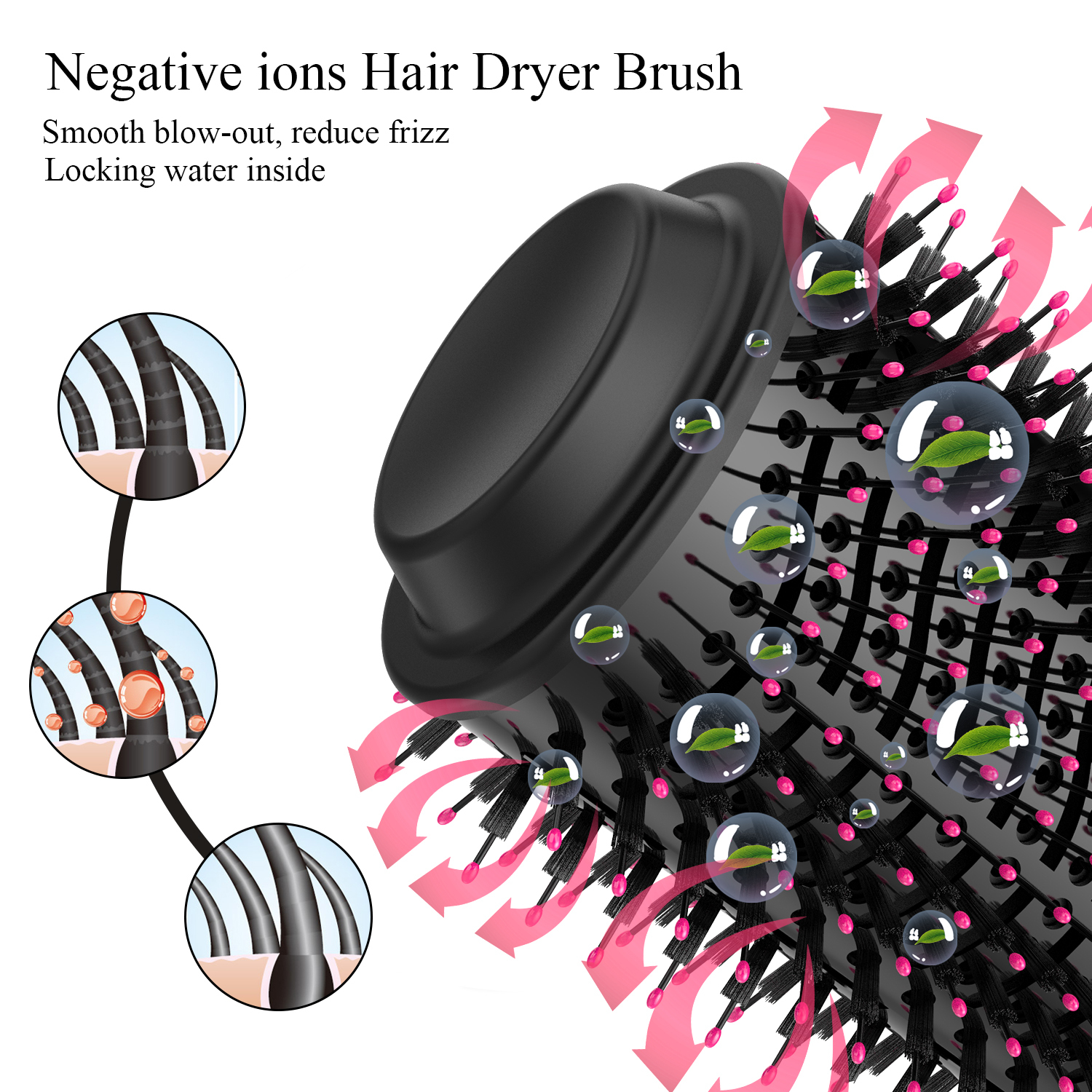 Hair Dryers Dryer Air Brush Styler and Volumizer Straightener Curler Comb Roller One Step Electric Ion Blow 230906