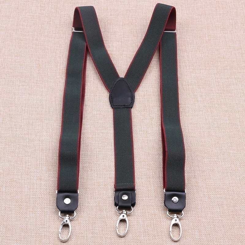 Suspenders 2.5cm Width Suspenders 3 Hooks Y Back Women Elastic Suspender Hook Lock Retro Braces Suspensorios 230907