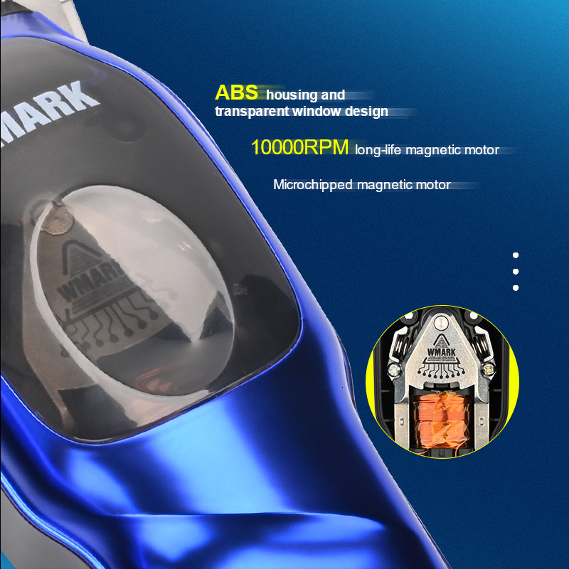 Electric Shavers 2023 WMARK NG9003 High Speed Professional Hair Clipper Microchipped Magnetic Motor 9000RPM 9V With Charge Stand 230906
